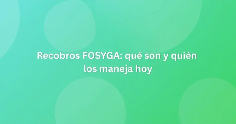 Recobros FOSYGA: qué son y quién los maneja hoy